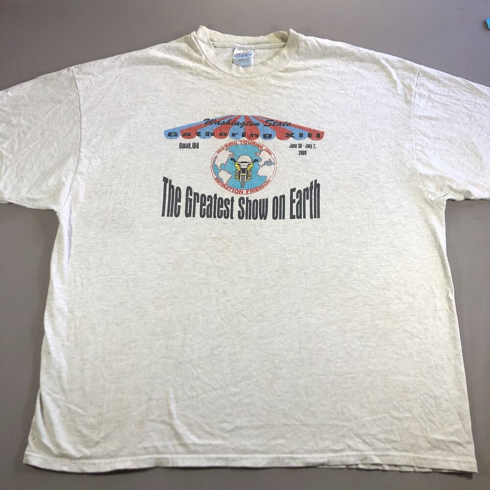 Honda Gold Wing Motorcycle T Shirt Vintage Touring Biker Show Men's 3XL 2000